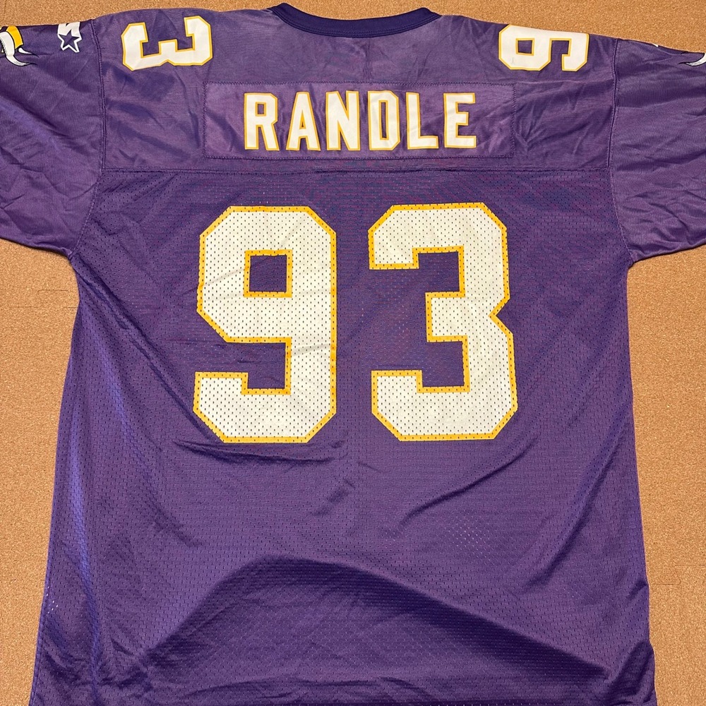 Minnesota Vikings Starter Jersey Mens 52 XL Purple John Randle 93 Vintage‎ 1995 - Picture 5 of 5